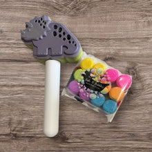 Load image into Gallery viewer, Stegosaurus Bath Bomb Wand.