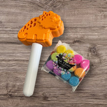 Load image into Gallery viewer, Stegosaurus Bath Bomb Wand.