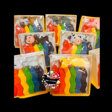Load image into Gallery viewer, Soap Crayons Set of 6 with a Finger Puppet as an Eraser