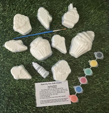 Sweet Tooth  Paint My Own Bath Bombs Set NEW
