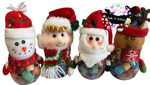 Christmas themed Containers with Bath Tabs