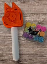 Load image into Gallery viewer, Blue Dog Head + Orange Dog Head