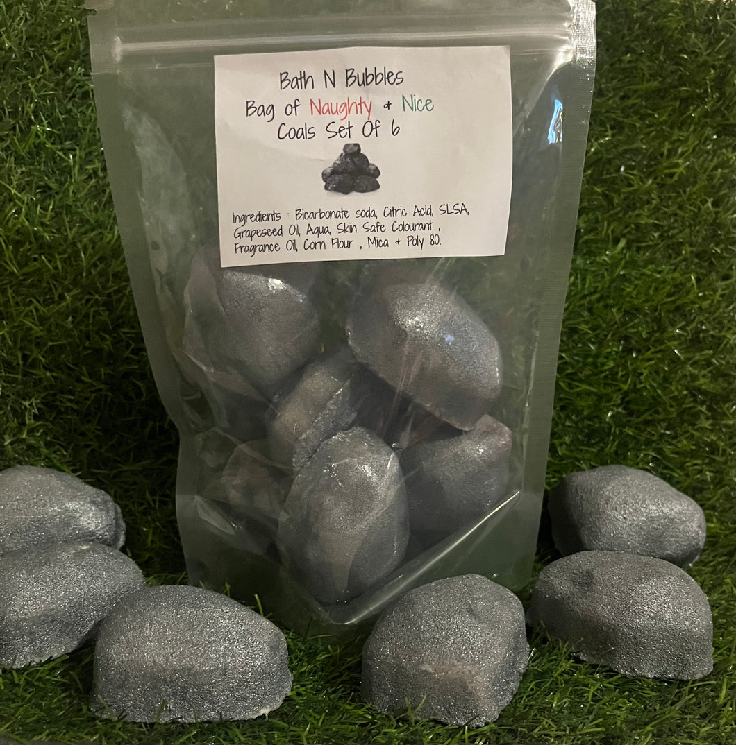 Bag of Naughty & Nice Coals Set of 6