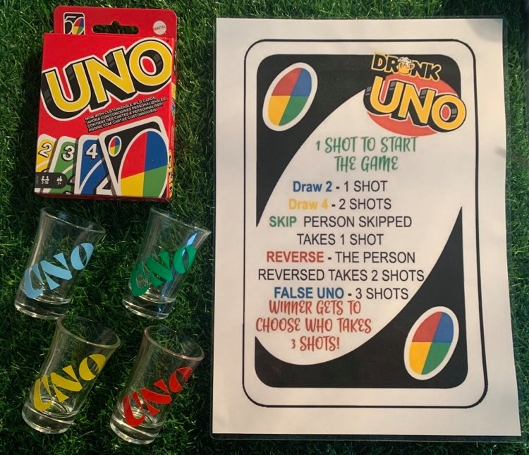 UNO Drinking Game 18+ Bath N Bubbles