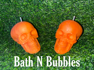 Unscented Skull Candles