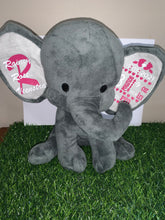 Load image into Gallery viewer, Birth Announcement Grey Elephant