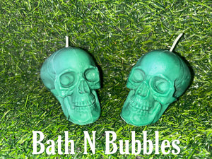 Unscented Skull Candles