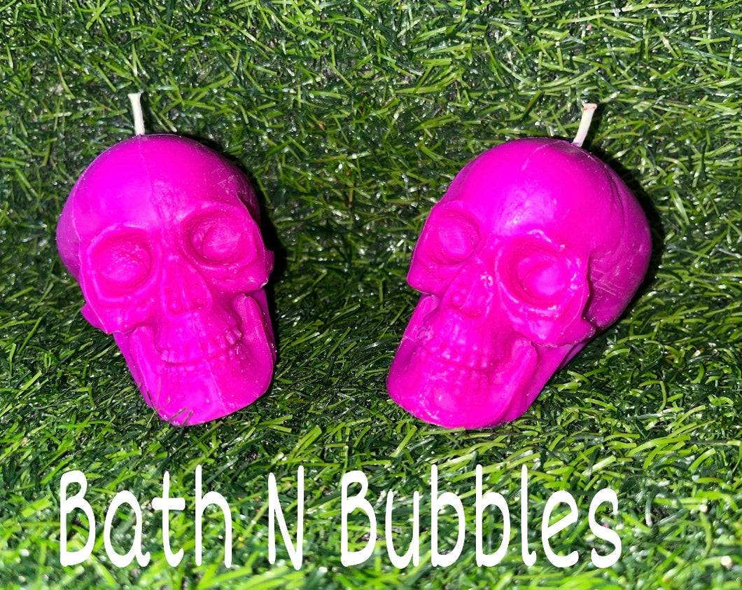 Unscented Skull Candles