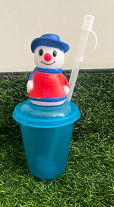 Christmas Cups / Bottles with straws